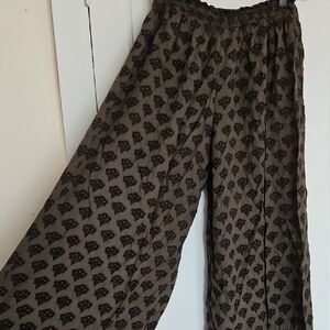 Angie Olive Green Wide Leg Pants